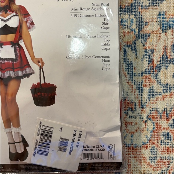 Leg Avenue Flirty Miss Red Little Red Riding Hood Costume SZ XS NIB - Picture 4 of 5